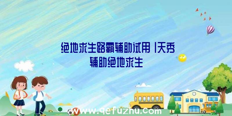 「绝地求生路霸辅助试用」|天秀辅助绝地求生